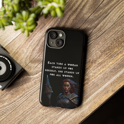 “Stand for All” – Shieldmaiden Warrior Tough Phone Case