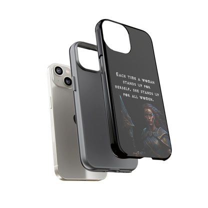 “Stand for All” – Shieldmaiden Warrior Tough Phone Case