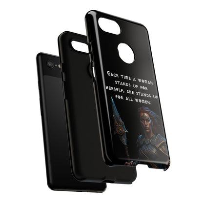 “Stand for All” – Shieldmaiden Warrior Tough Phone Case