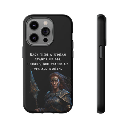 “Stand for All” – Shieldmaiden Warrior Tough Phone Case