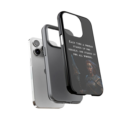 “Stand for All” – Shieldmaiden Warrior Tough Phone Case