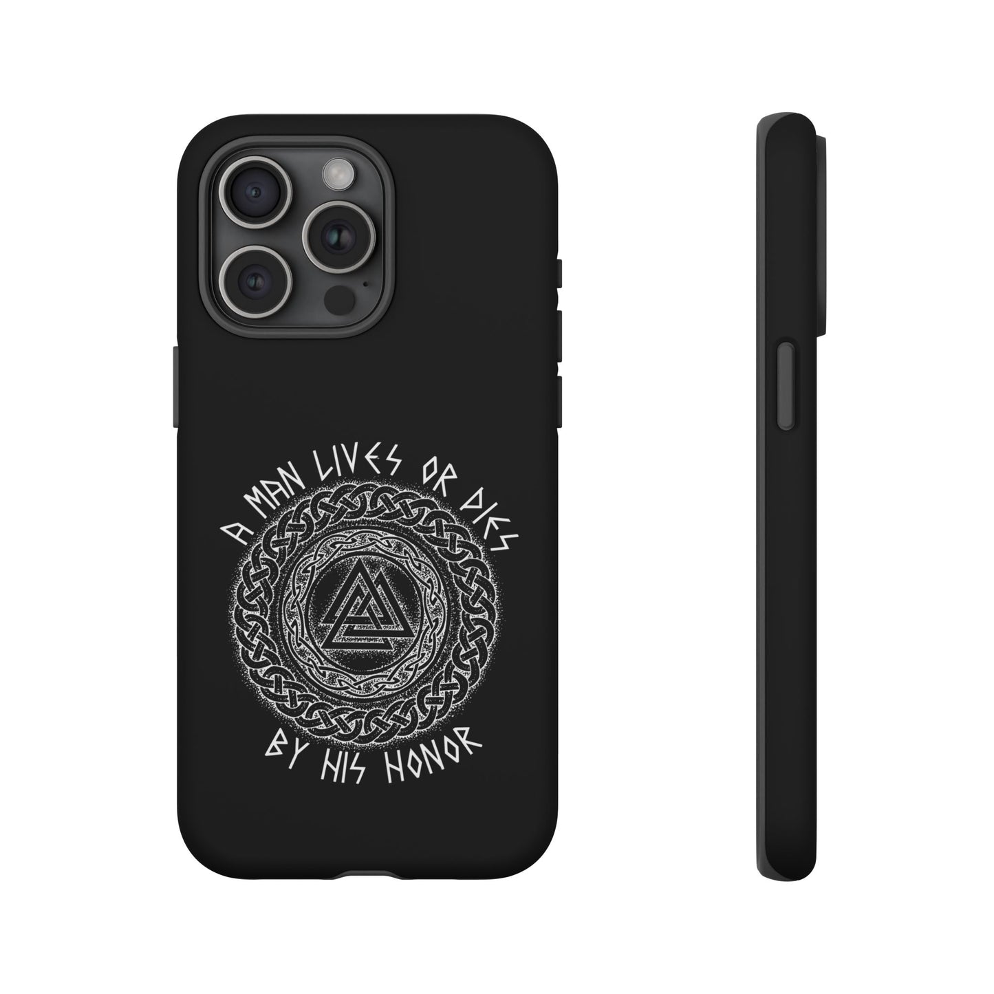 Viking Norse Knotwork Honor Hard Phone Case