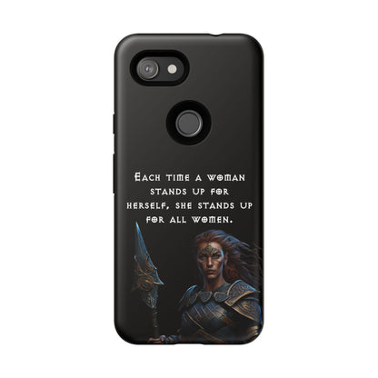 “Stand for All” – Shieldmaiden Warrior Tough Phone Case