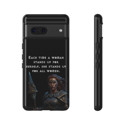 “Stand for All” – Shieldmaiden Warrior Tough Phone Case