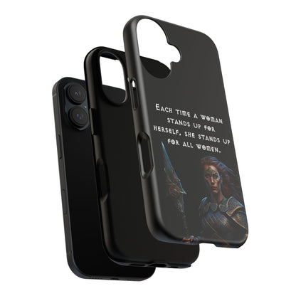 “Stand for All” – Shieldmaiden Warrior Tough Phone Case