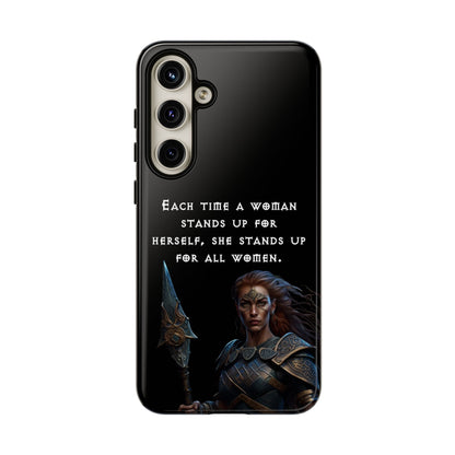 “Stand for All” – Shieldmaiden Warrior Tough Phone Case
