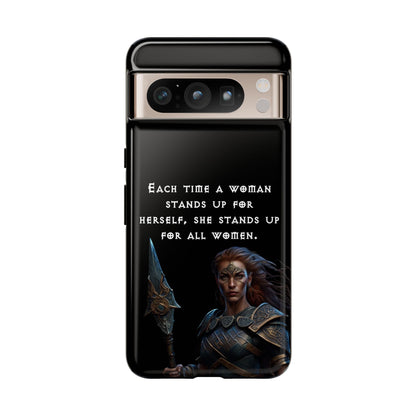 “Stand for All” – Shieldmaiden Warrior Tough Phone Case