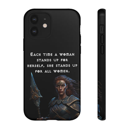 “Stand for All” – Shieldmaiden Warrior Tough Phone Case