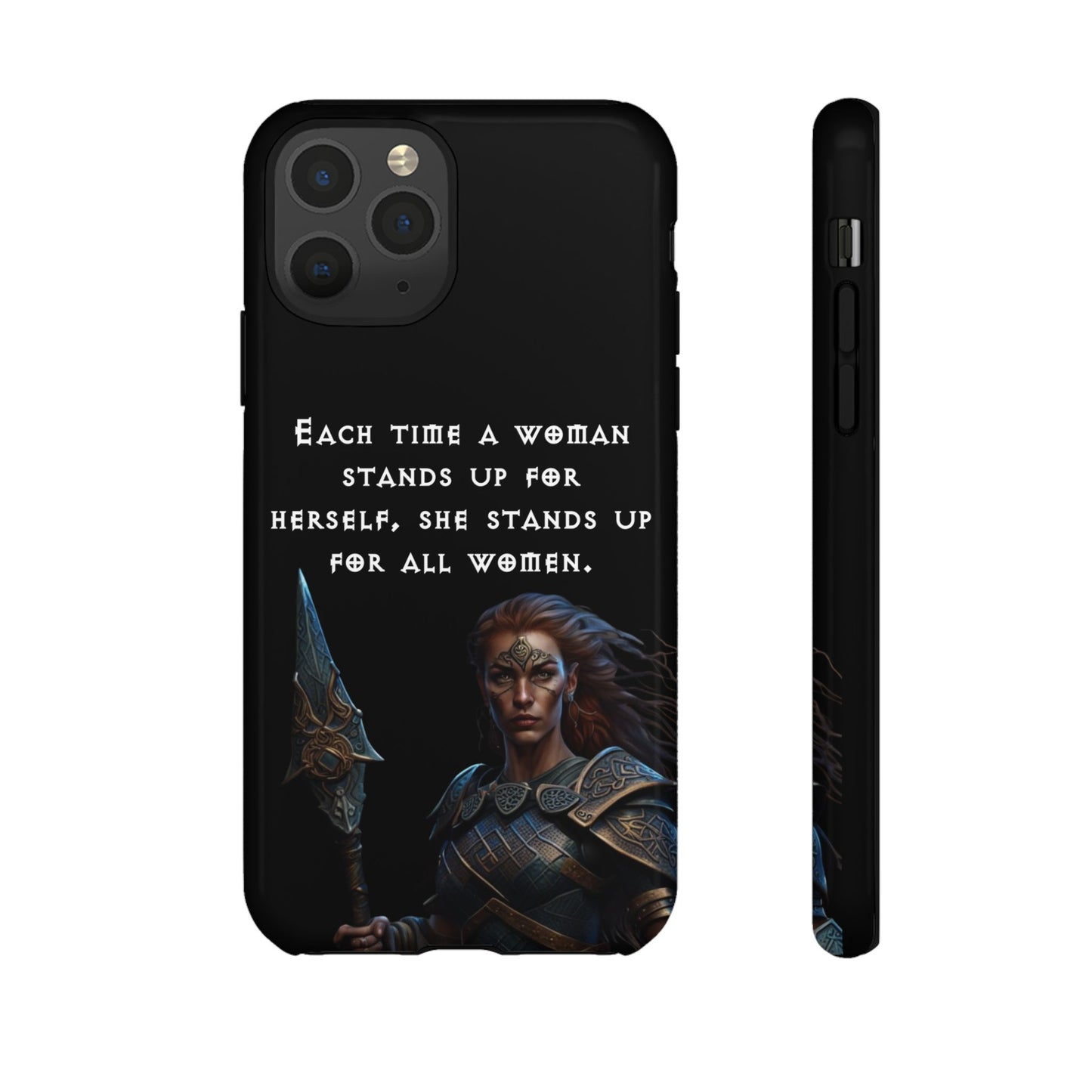 “Stand for All” – Shieldmaiden Warrior Tough Phone Case