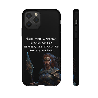 “Stand for All” – Shieldmaiden Warrior Tough Phone Case