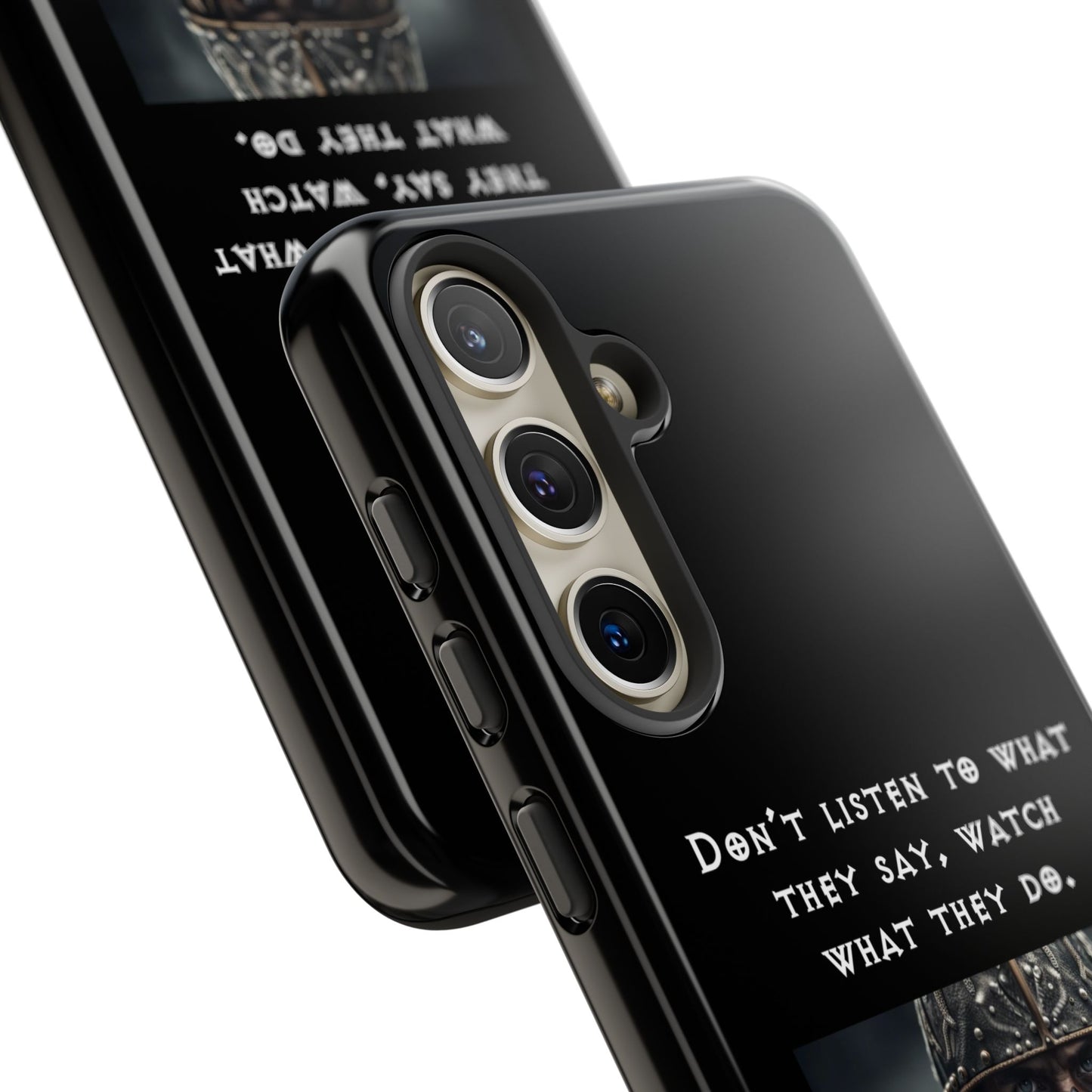 “Watch What They Do” – Viking Quote Tough Phone Case