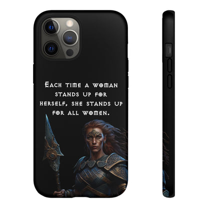 “Stand for All” – Shieldmaiden Warrior Tough Phone Case