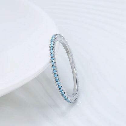 Tibetan Silver Turquoise Stackable Ring