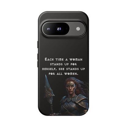 “Stand for All” – Shieldmaiden Warrior Tough Phone Case