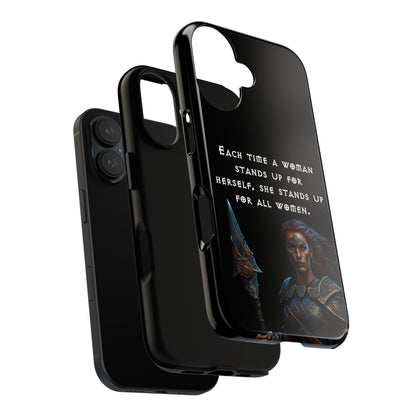 “Stand for All” – Shieldmaiden Warrior Tough Phone Case