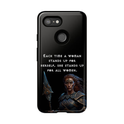 “Stand for All” – Shieldmaiden Warrior Tough Phone Case