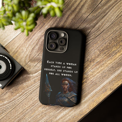 “Stand for All” – Shieldmaiden Warrior Tough Phone Case