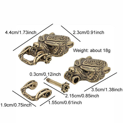 Bear Head Brass Buckle