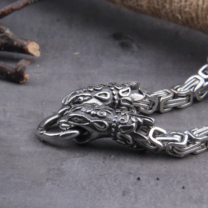 Viking Animal Head Necklace