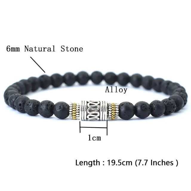 Minimalist Natural Stone Tibetan Bracelet