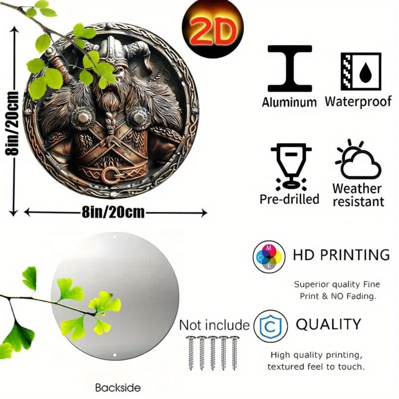 Viking Warrior Shield Wall Art