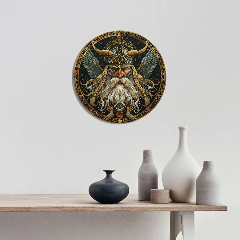 Viking Warrior Aluminum Wall Sign