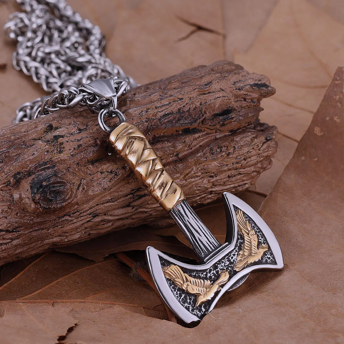 Viking Axe Pendant Necklace