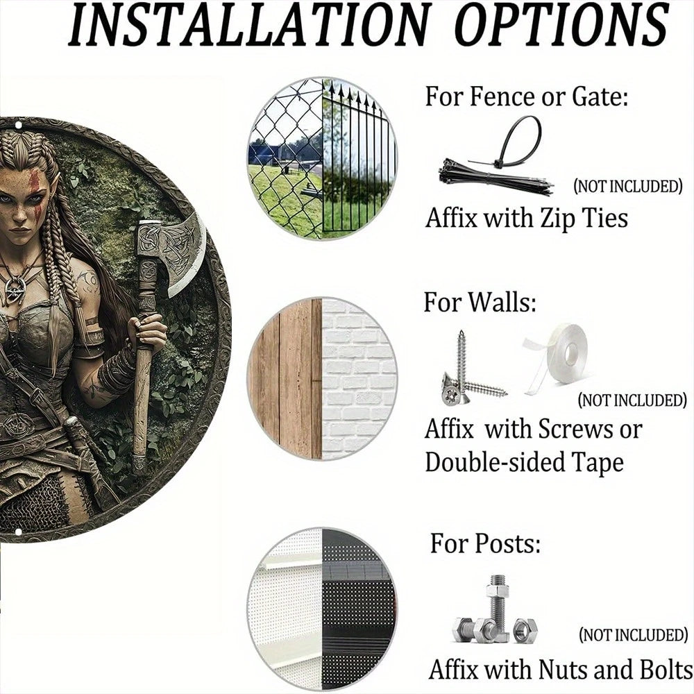 Viking Shieldmaiden Wall Plaque
