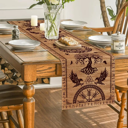 Viking Yggdrasil Table Runner