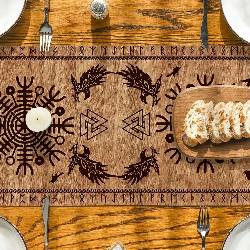 Viking Yggdrasil Table Runner