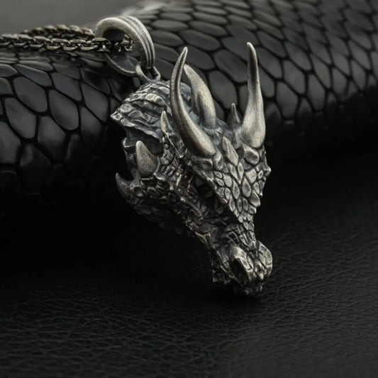 Viking Dragon Head Pendant