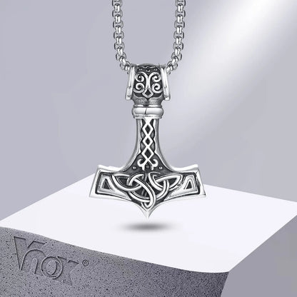 Viking Thor's Hammer Pendant Necklace