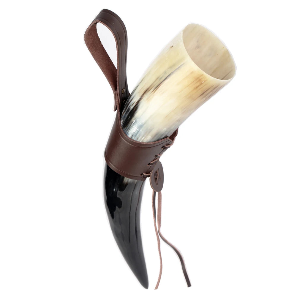 Natural Ox Horn Viking Mug