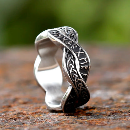 Viking Runes & Celtic Knot Ring