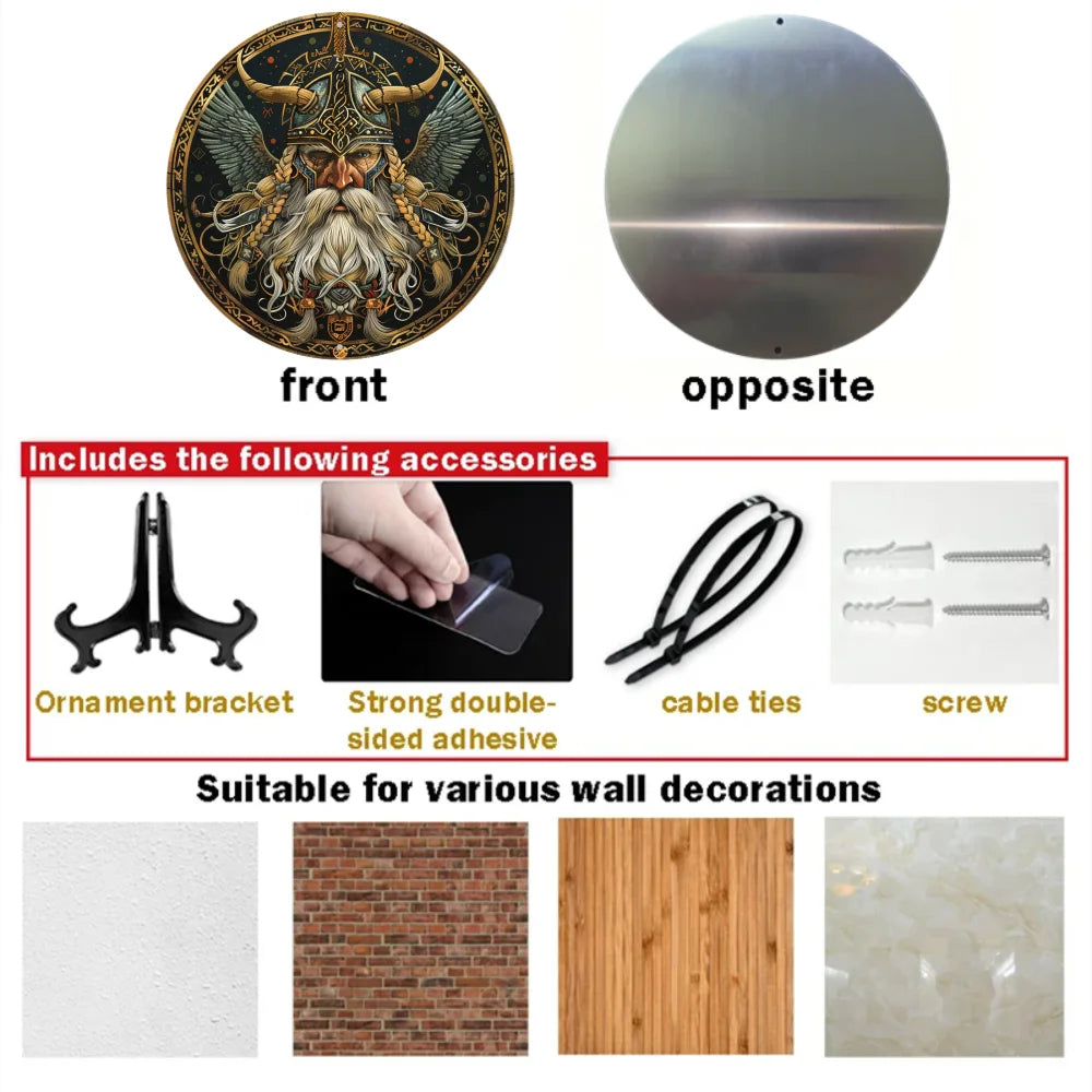 Viking Warrior Aluminum Wall Sign