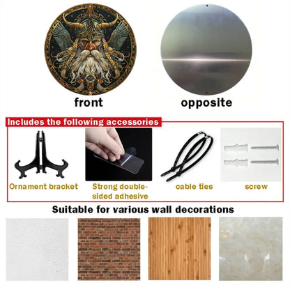 Viking Warrior Aluminum Wall Sign