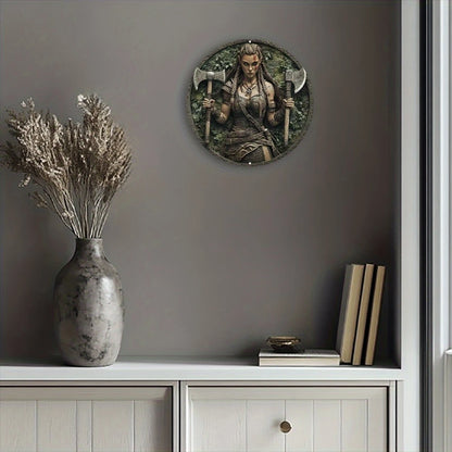 Viking Shieldmaiden Wall Plaque
