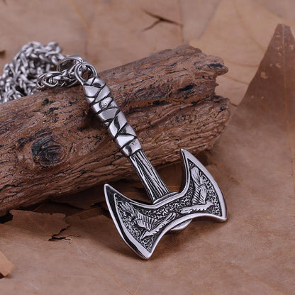 Viking Axe Pendant Necklace