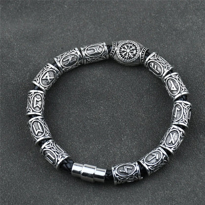 Viking Runes Compass Bracelet