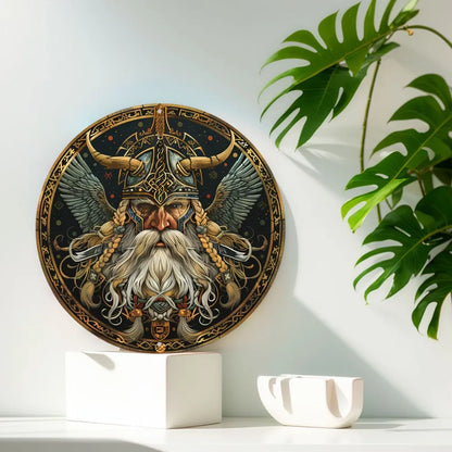 Viking Warrior Aluminum Wall Sign