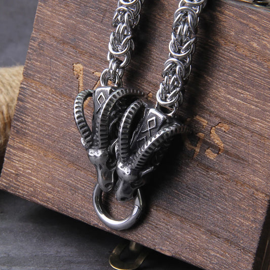 Viking Animal Head Necklace