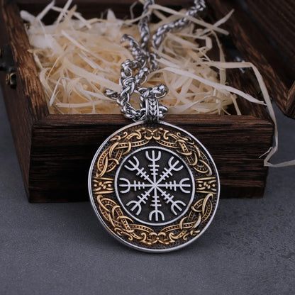 Viking Vegvisir Compass Pendant