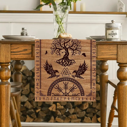 Viking Yggdrasil Table Runner