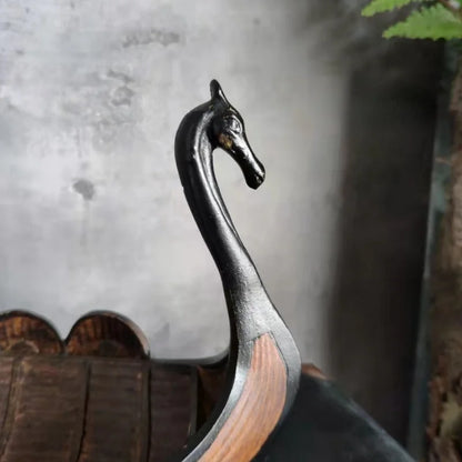 Viking Longship Resin Figurine