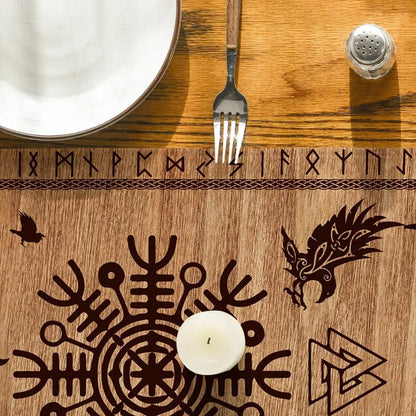 Viking Yggdrasil Table Runner