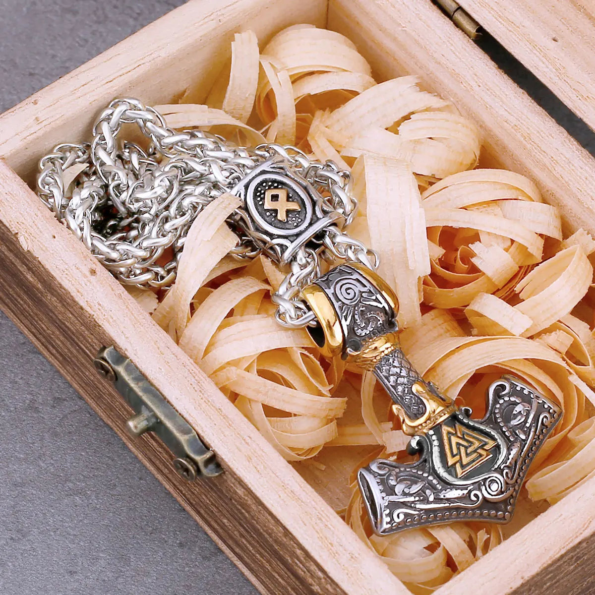 Thor's Hammer Mjolnir Pendant Necklace