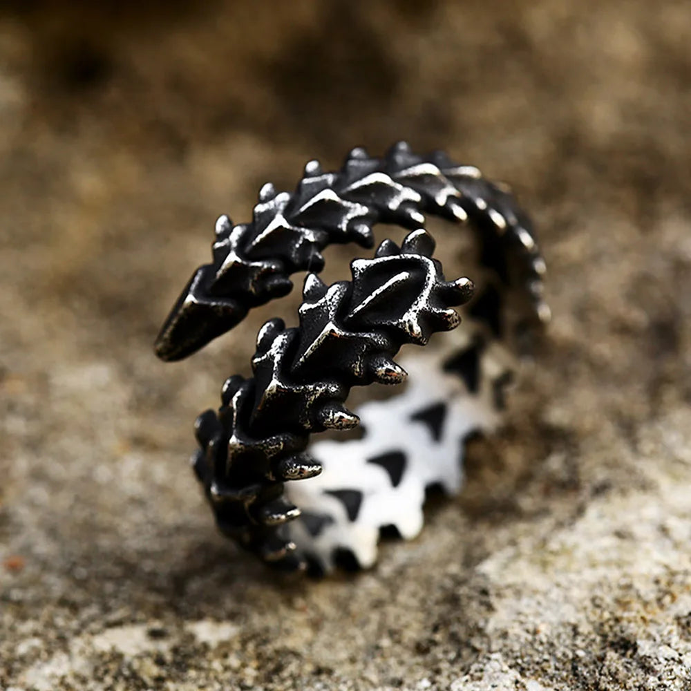 Viking Dragon Bone Ring