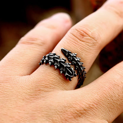 Viking Dragon Bone Ring