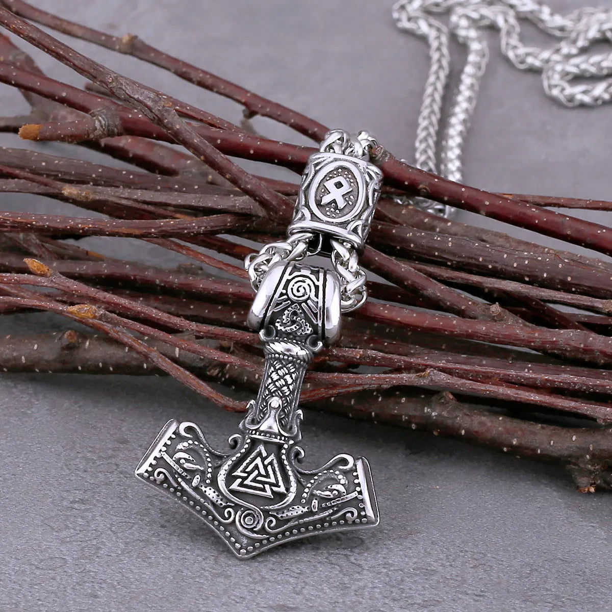 Thor's Hammer Mjolnir Pendant Necklace