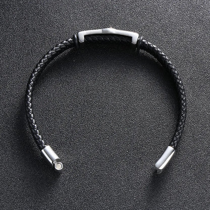 Viking Compass Leather Bracelet